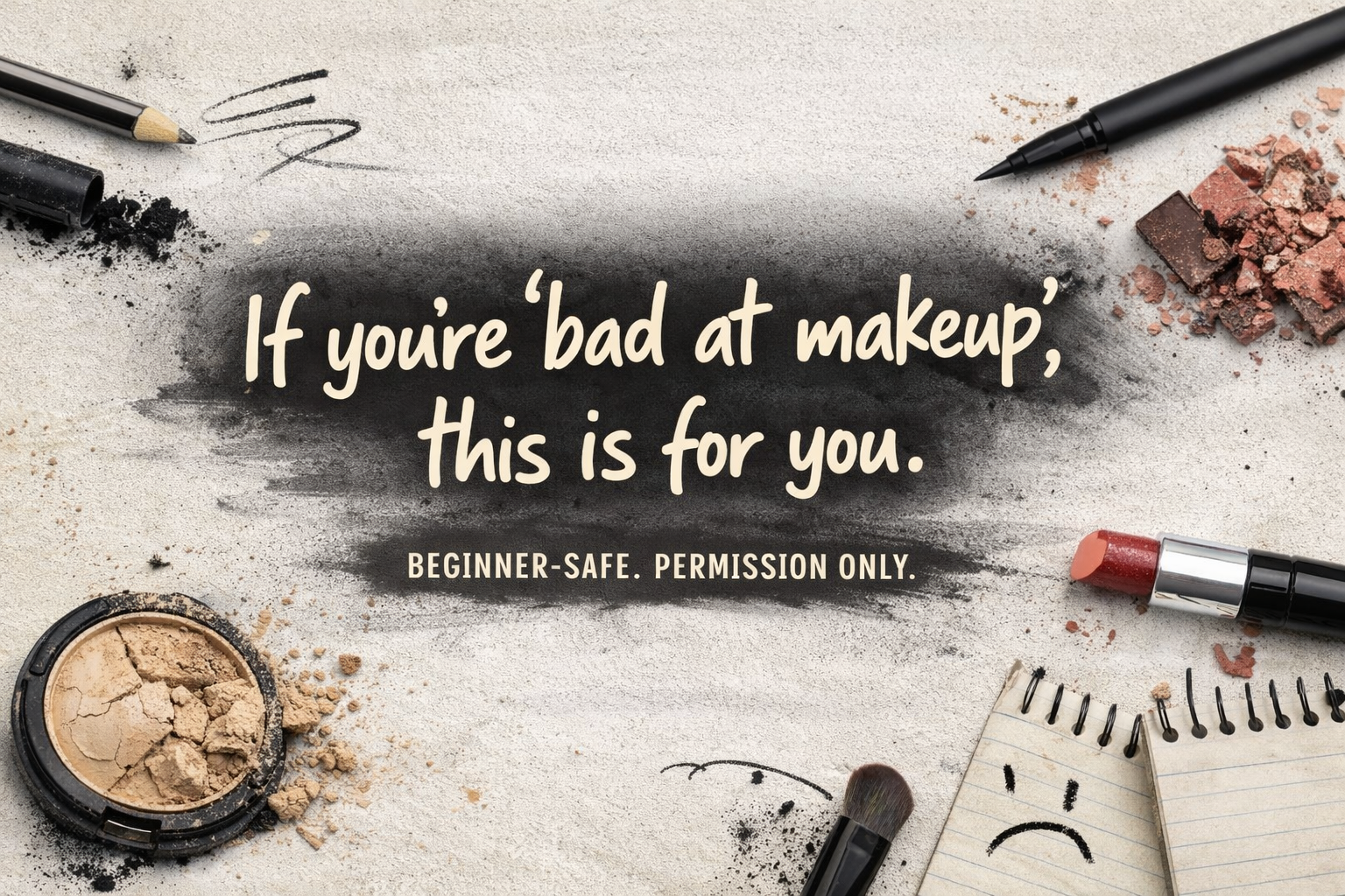 If You’re “Bad at Makeup”, This Is For You